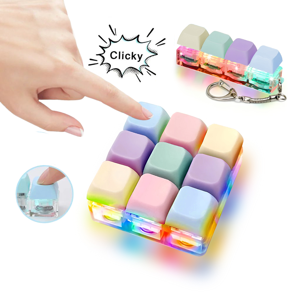 4/9 Keys LED Light-Up Keychain - Office Tech Accessories 评论和价格
