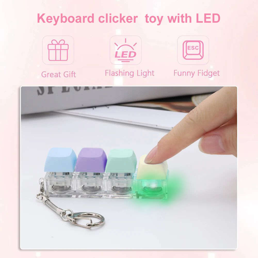 4/9 Keys LED Light-Up Keychain - Office Tech Accessories 评论和价格
