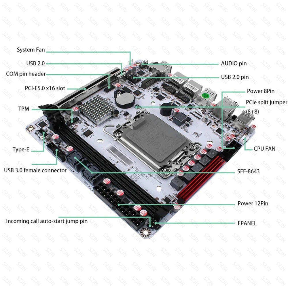 Q670 ITX NAS Motherboard Kit,  - Office Tech Products 评论和价格