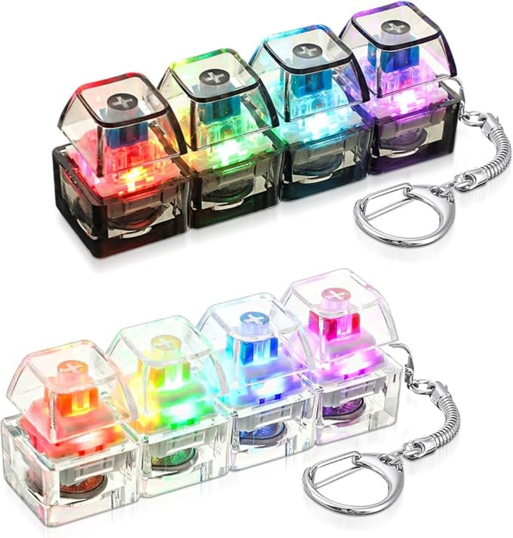 1PC Light Up Keyboard Keychain - Office Tech Accessories 评论和价格