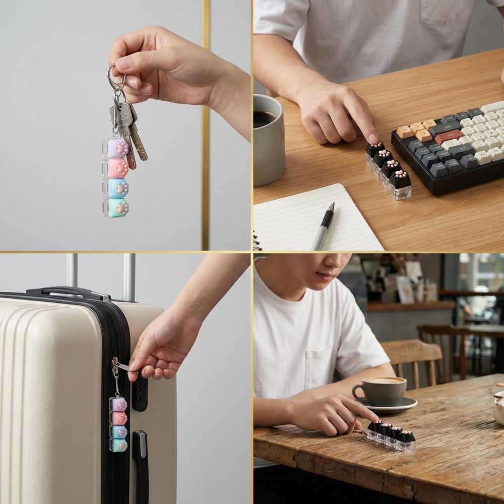 Rakol Clickable Button Keychai - Office Tech Accessories 评论和价格
